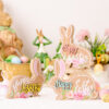 Wholesale of Easter Wooden Rabbit Decorations