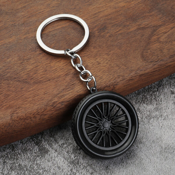 Wholesale Soft Rubber Tire Keychain