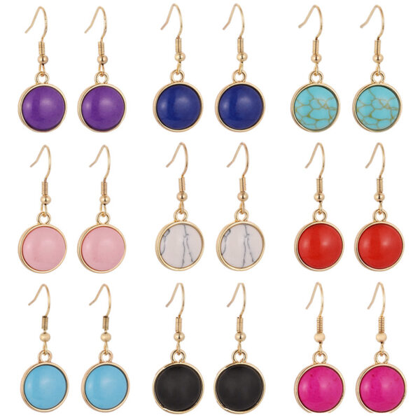 Wholesale Marble Alloy Earrings