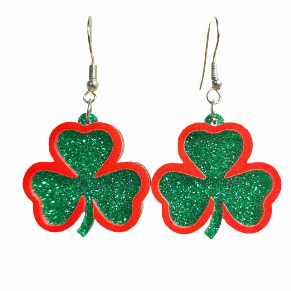 O1CN013jvn0B1ZFcZ4AAITs_1794553165-0-cib Wholesale Green Fashion Simple Lucky Clover St. Patrick Clover Personality Earrings