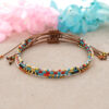 Wholesale Bohemian Rainbow Glass Bracelet