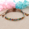 Wholesale Bohemian Rainbow Glass Bracelet
