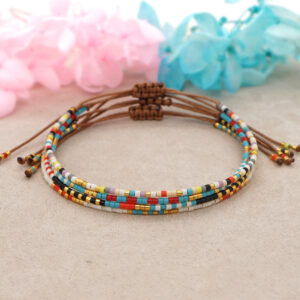 O1CN013lmRX31s7oD7U3eWM__2856925720-0-cib Wholesale Bohemian Rainbow Glass Bracelet