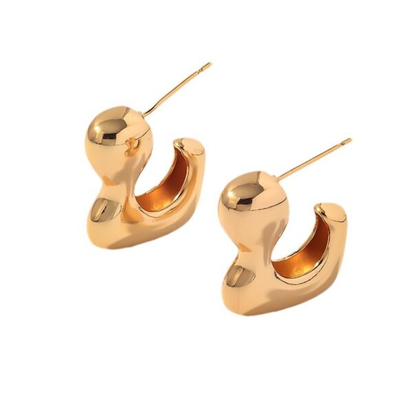 Wholesale Irregular Gold Stainless Steel Earrings