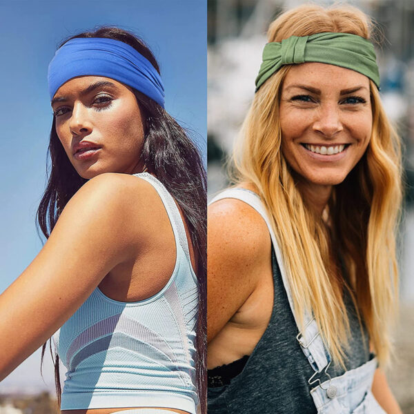 Wholesale Cloth Solid Stretch Sports Headband