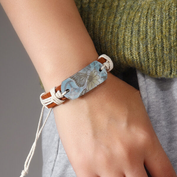 Wholesale Heat Press Leather Bracelet