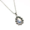 Wholesale Boho Vintage Flower Imitation Moonstone Necklace