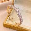 Wholesale Diamond Studded Zircon Alloy Bracelet