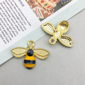 1 dripping oil kc gold bottom yellow bee 23*17mm-1.3g-16756