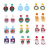 O1CN013qvLsG1G1trGu1rh2__2024060563-0-cib Wholesale Christmas Double-sided Glitter Acrylic Earrings