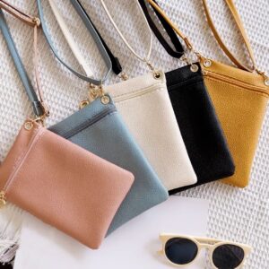 Wholesale PU Lychee Patterned Mobile Phone Bags