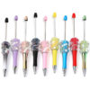 Wholesale 5pcs Heavy Industries DIY Mermaid Beads Rose Piercing Beads Love Bow Spinning Beads Ballpoint Pen