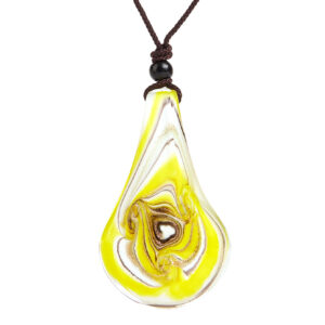 Cotton rope necklace orange