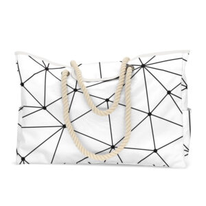 Beach bag-white background line Point / Large