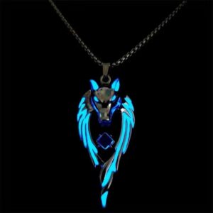 M522 Wolf King necklace [blue]]