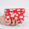 Wholesale PU Daisy Zipper Zero Wallet