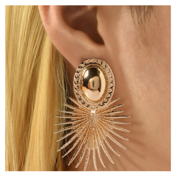 Wholesale Statemente Gold Alloy Earrings