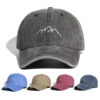 Wholesale Soft Top Embroidered Washed and Distressed Outdoor Baseball Cap