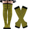 Wholesale Christmas Halloween High Striped Socks Gloves Set