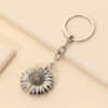 Wholesale Alloy Detachable Sunflower Keychain