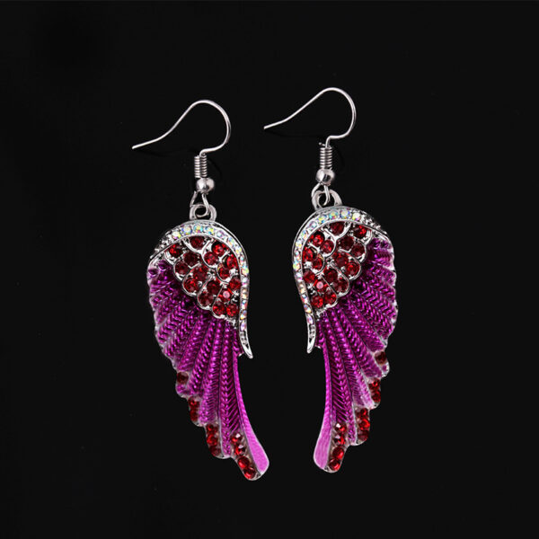 O1CN013xmyrD1RsX8p1iXXx_2215681392167-0-cib-1 Wholesale Angel Wings Rhinestone Alloy Earrings