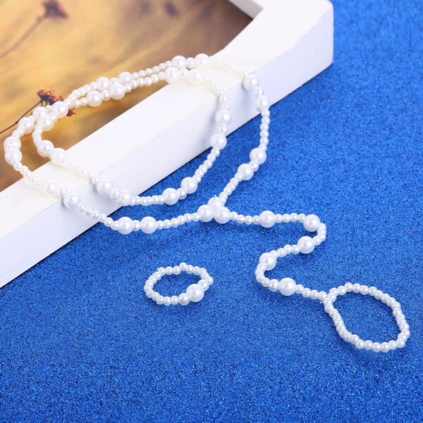 Wholesale Pearl Anklet Ring Set of Two