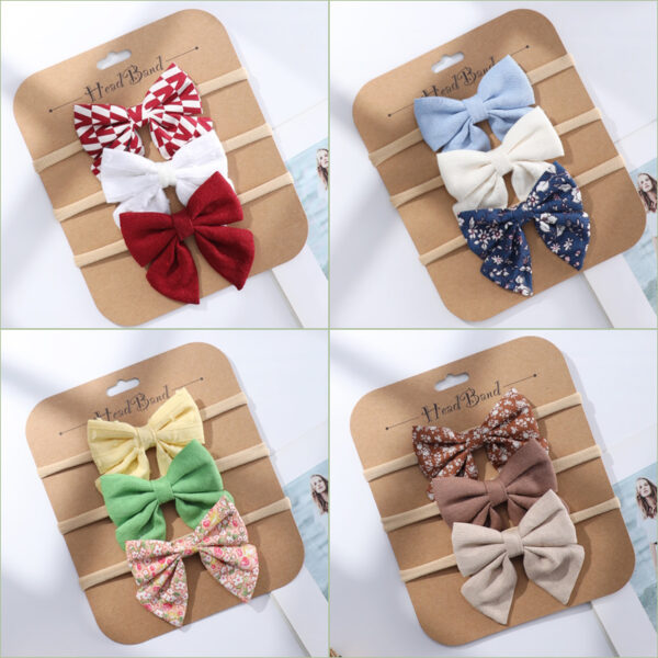 Wholesale Children's Bow Hair Tie Fabric