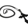 Wholesale Alloy Black Rose Hollow Gothic Cross Pendant Necklace