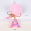O1CN0142x9aq2GvmO34uCXW_2206519729078-0-cib-3 Wholesale Popular Fur Ball Love Letter Resin Keychain