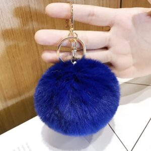 dark blue hairball / Packed in a single opp bag. the keychain is not fixed. if necessary, please contact customer service for notes