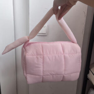 Portable puff bag-pink [no logo]