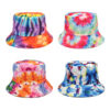 Wholesale Tie-dye Double-sided Outdoor Sunshade Printed Bucket Hat