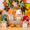 Wholesale Doll Country Dwarf Orange Thanksgiving Autumn Polyester Ornaments