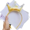 Wholesale Quicksand Crown Kids PVC Sequin Headbands