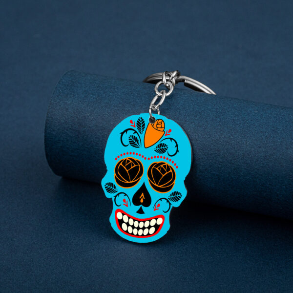 Wholesale Stainless Steel Skull Keychain