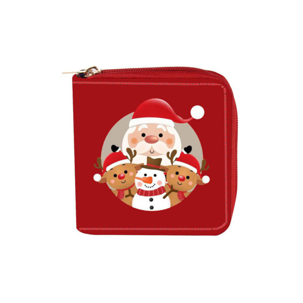 Wholesale Anime Deer Santa Claus Short PU Zipper Wallet