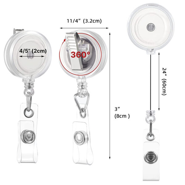 O1CN014Cii6z2NUU56XKjrk_2216632319966-0-cib Wholesale Glitter Easy-pull Medical ID Retractable Keychain