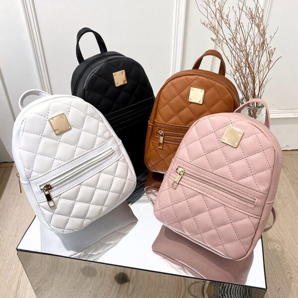 Wholesale PU Embroidery Small Backpack