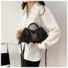 Wholesale PU Embroidery Diamond Spider Bag