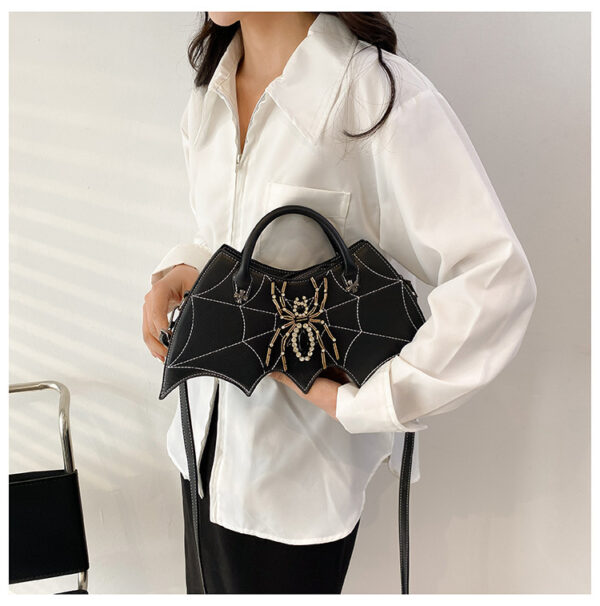 Wholesale PU Embroidery Diamond Spider Bag