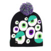 Wholesale Autumn Winter Halloween LED Knitted Hat Pumpkin Ghost Skull Knitted Hat