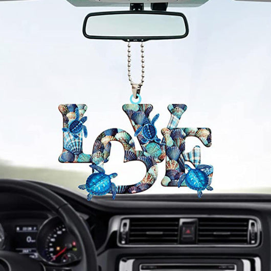 Wholesale Acrylic Sea Turtle Car Mirror Decoration