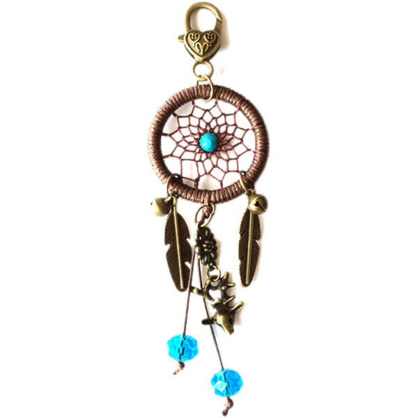 Wholesale Dreamcatcher Feather and Other Mixed Materials Keychains