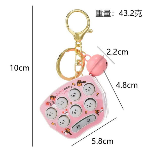 Wholesale Handheld Mini Whack-a-mole Game Console Plastic Keychains
