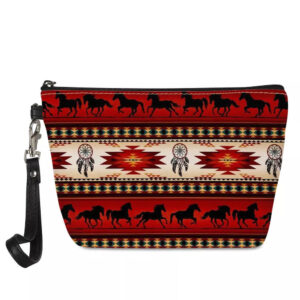 Wholesale PU Aztec Pattern Cosmetic Bag