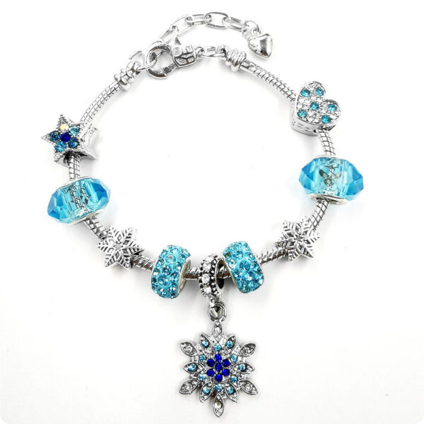 Wholesale DIY Christmas Heart Snake Bone Chain Bracelet