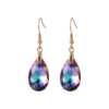 Wholesale Crystal High-grade Long Geometric Water Drop Fashion Light Luxury Colorful Zircon Earrings