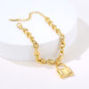 Wholesale Gold Pendant Stainless Steel Bracelet