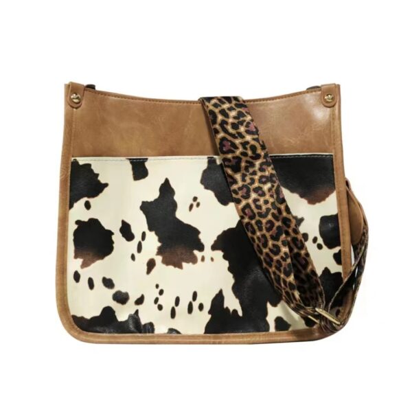 O1CN014JyPin2AaMB5Jeap9_2200744768219-0-cib Wholesale Western Style Leopard Pattern Shoulder Strap PU Vintage Tote Bag Single Shoulder Bag Crossbody Bag