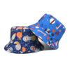 Wholesale Cotton Planet Space Print Bucket Hat